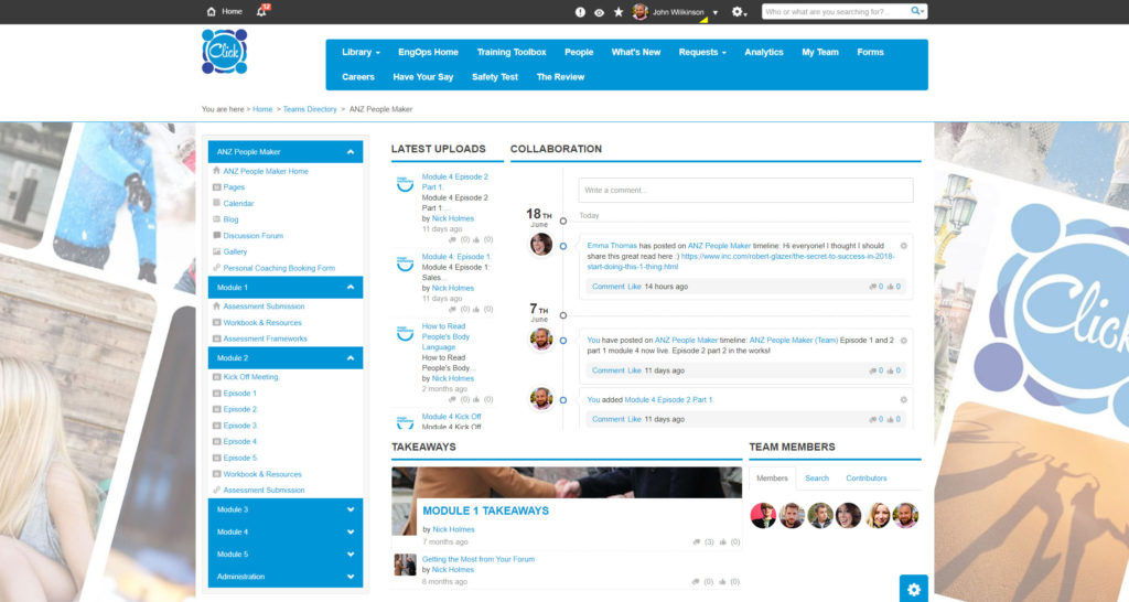 Magic Memories Leadership training page