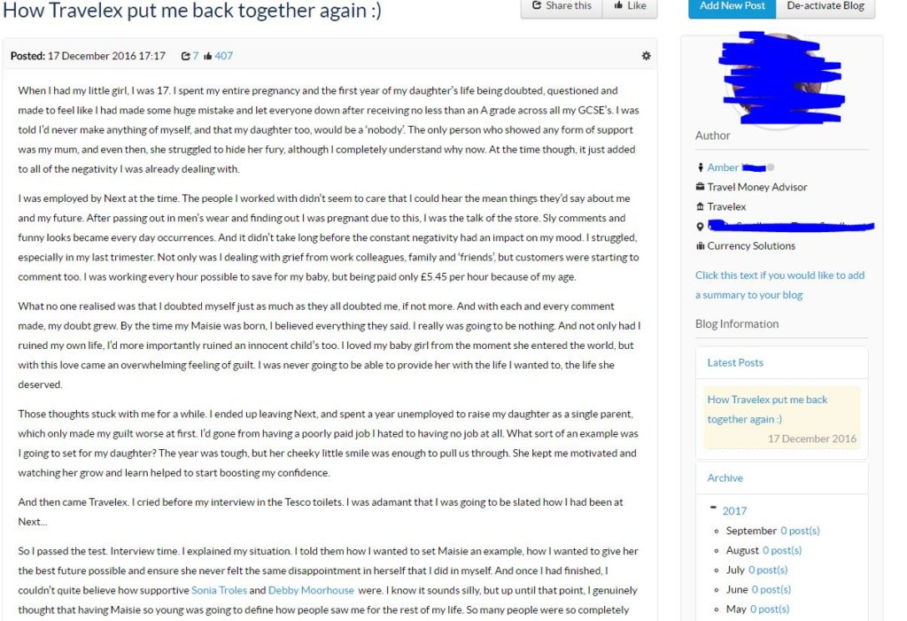 travelex blog 1 social intranet