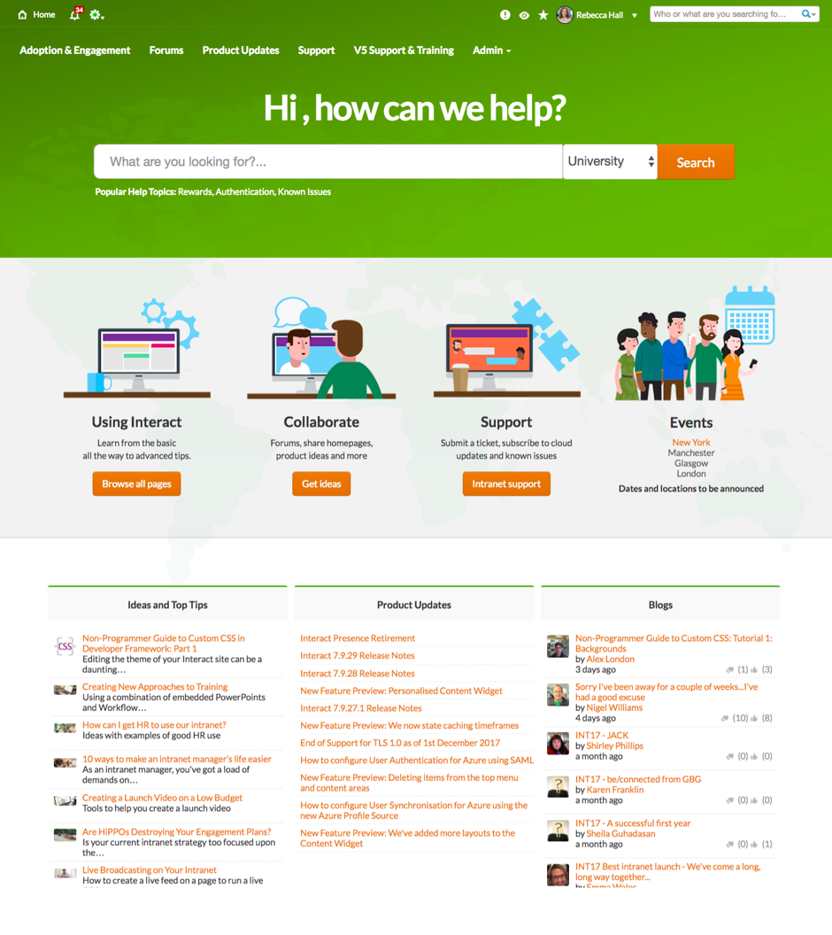 intranet professional services community